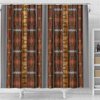 Malo e Lelei Tonga Shower Curtain Tongan Ngatu Tapa Cloth - Polynesian Pride
