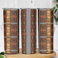 Malo e Lelei Tonga Skinny Tumbler Tongan Ngatu Tapa Cloth LT14 - Polynesian Pride
