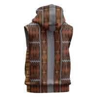 Malo e Lelei Tonga Sleeveless Zip Hoodie Tongan Ngatu Tapa Cloth LT14 - Polynesian Pride