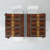 Malo e Lelei Tonga Tablecloth Tongan Ngatu Tapa Cloth LT14 Orange - Polynesian Pride