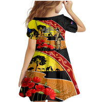 New Zealand And Australia ANZAC Day Family Matching Mermaid Dress and Hawaiian Shirt Aboriginal Maori Starring Night Style LT14 - Polynesian Pride