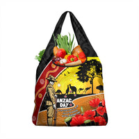 New Zealand And Australia ANZAC Day Grocery Bag Aboriginal Maori Starring Night Style LT14 1-pack One Size Gold - Polynesian Pride