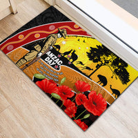 New Zealand And Australia ANZAC Day Rubber Doormat Aboriginal Maori Starring Night Style