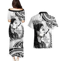 New Zealand Women's Day Couples Matching Puletasi and Hawaiian Shirt Aotearoa Kia Whakapumau Te Mana Wahine LT14 - Polynesian Pride