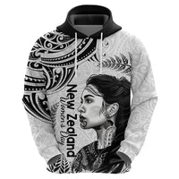 New Zealand Women's Day Zip Hoodie Aotearoa Kia Whakapumau Te Mana Wahine LT14 - Polynesian Pride