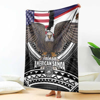 Talofa American Samoa Flag Day Blanket Bald Eagle Polynesian Tattoo LT14 - Polynesian Pride