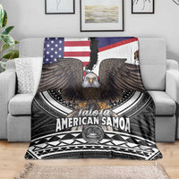 Talofa American Samoa Flag Day Blanket Bald Eagle Polynesian Tattoo LT14 - Polynesian Pride