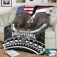 Talofa American Samoa Flag Day Blanket Bald Eagle Polynesian Tattoo LT14 - Polynesian Pride