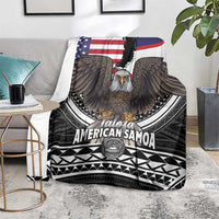 Talofa American Samoa Flag Day Blanket Bald Eagle Polynesian Tattoo LT14 - Polynesian Pride
