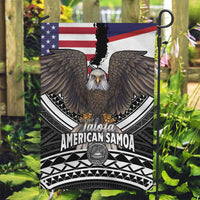 Talofa American Samoa Flag Day Garden Flag Bald Eagle Polynesian Tattoo LT14 Garden Flag Black - Polynesian Pride