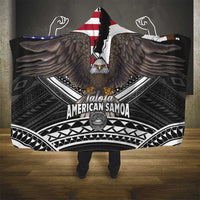 Talofa American Samoa Flag Day Hooded Blanket Bald Eagle Polynesian Tattoo LT14 - Polynesian Pride