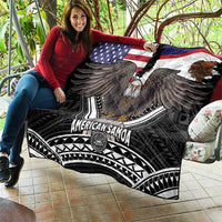 Talofa American Samoa Flag Day Quilt Bald Eagle Polynesian Tattoo LT14 - Polynesian Pride