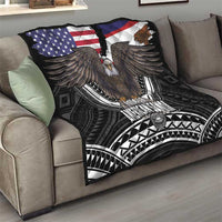 Talofa American Samoa Flag Day Quilt Bald Eagle Polynesian Tattoo LT14 - Polynesian Pride