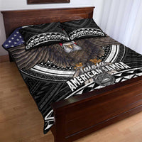Talofa American Samoa Flag Day Quilt Bed Set Bald Eagle Polynesian Tattoo LT14 - Polynesian Pride