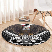 Talofa American Samoa Flag Day Round Carpet Bald Eagle Polynesian Tattoo LT14 - Polynesian Pride