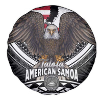 Talofa American Samoa Flag Day Spare Tire Cover Bald Eagle Polynesian Tattoo LT14 - Polynesian Pride