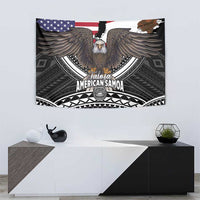Talofa American Samoa Flag Day Tapestry Bald Eagle Polynesian Tattoo LT14 - Polynesian Pride