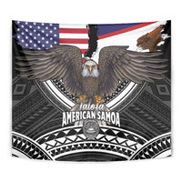 Talofa American Samoa Flag Day Tapestry Bald Eagle Polynesian Tattoo LT14 - Polynesian Pride