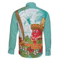 Hawaii Cinco de Mayo Family Matching Off Shoulder Maxi Dress and Hawaiian Shirt Chili Pepper Hula Girl Tropical Vibes