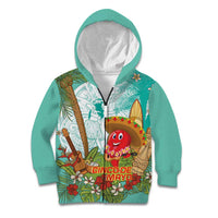 Hawaii Cinco de Mayo Kid Hoodie Chili Pepper Hula Girl Tropical Vibes