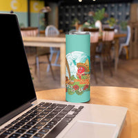 Hawaii Cinco de Mayo Skinny Tumbler Chili Pepper Hula Girl Tropical Vibes