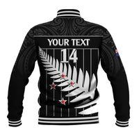Custom New Zealand Silver Fern Cricket Baseball Jacket Aotearoa Maori Go Black Cap LT14 - Polynesian Pride