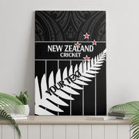 Custom New Zealand Silver Fern Cricket Canvas Wall Art Aotearoa Maori Go Black Cap LT14 - Polynesian Pride