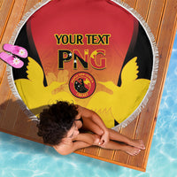 Custom Papua New Guinea Cricket Beach Blanket 2024 Go PNG LT14 - Polynesian Pride
