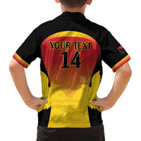 Custom Papua New Guinea Cricket Family Matching Tank Maxi Dress and Hawaiian Shirt 2024 Go PNG