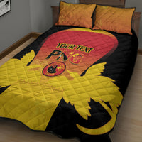 Custom Papua New Guinea Cricket Quilt Bed Set 2024 Go PNG LT14 - Polynesian Pride