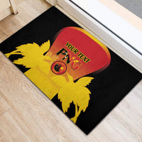 Custom Papua New Guinea Cricket Rubber Doormat 2024 Go PNG LT14 - Polynesian Pride