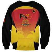 Custom Papua New Guinea Cricket Sweatshirt 2024 Go PNG LT14 Unisex Black - Polynesian Pride