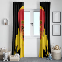 Custom Papua New Guinea Cricket Window Curtain 2024 Go PNG LT14 - Polynesian Pride