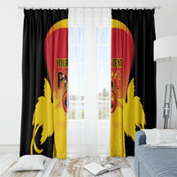 Custom Papua New Guinea Cricket Window Curtain 2024 Go PNG LT14 - Polynesian Pride