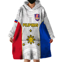 Philippines Rugby Wearable Blanket Hoodie Pacific Pilipinas Go Tamaraws LT14 - Polynesian Pride