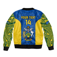 Personalised Solomon Islands Rugby Bomber Jacket Pacific Go Solies LT14 - Polynesian Pride