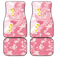 Pink Hawaii Shark Tattoo Car Mats Puakenikeni Lei Plumeria Polynesian Pattern LT14 - Polynesian Pride