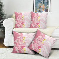 Pink Hawaii Shark Tattoo Pillow Cover Puakenikeni Lei Plumeria Polynesian Pattern LT14 - Polynesian Pride
