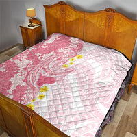 Pink Hawaii Shark Tattoo Quilt Puakenikeni Lei Plumeria Polynesian Pattern LT14 - Polynesian Pride
