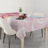 Pink Hawaii Shark Tattoo Tablecloth Puakenikeni Lei Plumeria Polynesian Pattern LT14 - Polynesian Pride