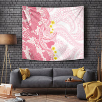 Pink Hawaii Shark Tattoo Tapestry Puakenikeni Lei Plumeria Polynesian Pattern LT14 Pink - Polynesian Pride