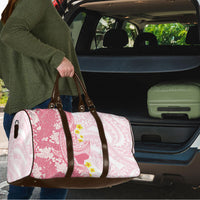 Pink Hawaii Shark Tattoo Travel Bag Puakenikeni Lei Plumeria Polynesian Pattern LT14 - Polynesian Pride