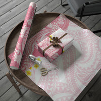 Pink Hawaii Shark Tattoo Wrapping Paper Puakenikeni Lei Plumeria Polynesian Pattern LT14 - Polynesian Pride