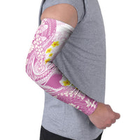 Purple Hawaii Shark Tattoo Arm Sleeves Puakenikeni Lei Plumeria Polynesian Pattern
