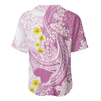 Purple Hawaii Shark Tattoo Baseball Jersey Puakenikeni Lei Plumeria Polynesian Pattern LT14 - Polynesian Pride