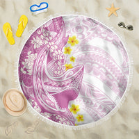 Purple Hawaii Shark Tattoo Beach Blanket Puakenikeni Lei Plumeria Polynesian Pattern LT14 One Size 150cm Purple - Polynesian Pride