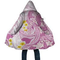 Purple Hawaii Shark Tattoo Cloak Puakenikeni Lei Plumeria Polynesian Pattern LT14 Unisex Purple - Polynesian Pride