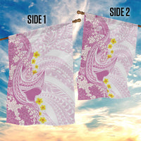 Purple Hawaii Shark Tattoo Garden Flag Puakenikeni Lei Plumeria Polynesian Pattern LT14 - Polynesian Pride