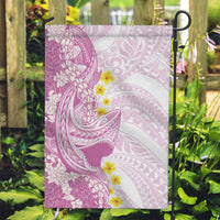 Purple Hawaii Shark Tattoo Garden Flag Puakenikeni Lei Plumeria Polynesian Pattern LT14 Garden Flag Purple - Polynesian Pride