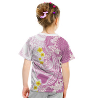 Purple Hawaii Shark Tattoo Kid T Shirt Puakenikeni Lei Plumeria Polynesian Pattern LT14 - Polynesian Pride